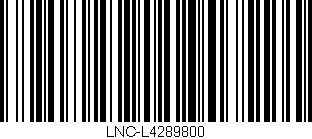 Código de barras (EAN, GTIN, SKU, ISBN): 'LNC-L4289800'