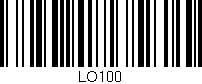 Código de barras (EAN, GTIN, SKU, ISBN): 'LO100'
