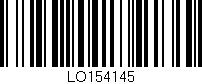 Código de barras (EAN, GTIN, SKU, ISBN): 'LO154145'