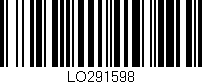 Código de barras (EAN, GTIN, SKU, ISBN): 'LO291598'