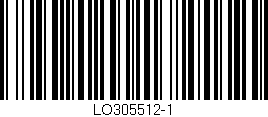 Código de barras (EAN, GTIN, SKU, ISBN): 'LO305512-1'