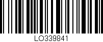 Código de barras (EAN, GTIN, SKU, ISBN): 'LO339841'