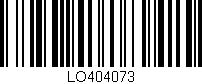Código de barras (EAN, GTIN, SKU, ISBN): 'LO404073'