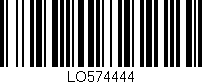 Código de barras (EAN, GTIN, SKU, ISBN): 'LO574444'