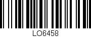 Código de barras (EAN, GTIN, SKU, ISBN): 'LO6458'