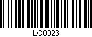 Código de barras (EAN, GTIN, SKU, ISBN): 'LO8826'