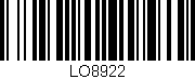 Código de barras (EAN, GTIN, SKU, ISBN): 'LO8922'