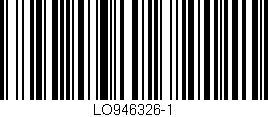 Código de barras (EAN, GTIN, SKU, ISBN): 'LO946326-1'