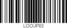 Código de barras (EAN, GTIN, SKU, ISBN): 'LOCUP03'