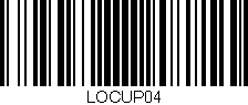 Código de barras (EAN, GTIN, SKU, ISBN): 'LOCUP04'