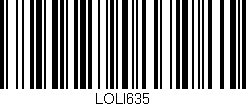 Código de barras (EAN, GTIN, SKU, ISBN): 'LOLI635'
