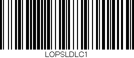 Código de barras (EAN, GTIN, SKU, ISBN): 'LOPSLDLC1'
