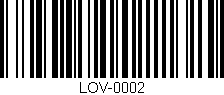 Código de barras (EAN, GTIN, SKU, ISBN): 'LOV-0002'