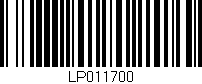 Código de barras (EAN, GTIN, SKU, ISBN): 'LP011700'