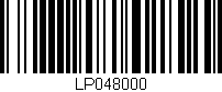 Código de barras (EAN, GTIN, SKU, ISBN): 'LP048000'