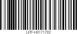 Código de barras (EAN, GTIN, SKU, ISBN): 'LPF-H0171703'