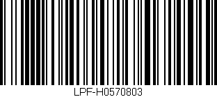 Código de barras (EAN, GTIN, SKU, ISBN): 'LPF-H0570803'