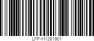 Código de barras (EAN, GTIN, SKU, ISBN): 'LPF-H1261901'