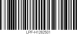 Código de barras (EAN, GTIN, SKU, ISBN): 'LPF-H1262501'