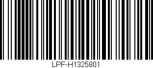 Código de barras (EAN, GTIN, SKU, ISBN): 'LPF-H1325801'