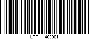 Código de barras (EAN, GTIN, SKU, ISBN): 'LPF-H1409801'