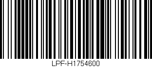 Código de barras (EAN, GTIN, SKU, ISBN): 'LPF-H1754600'