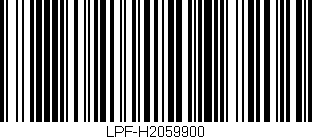Código de barras (EAN, GTIN, SKU, ISBN): 'LPF-H2059900'