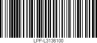 Código de barras (EAN, GTIN, SKU, ISBN): 'LPF-L3136100'