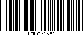 Código de barras (EAN, GTIN, SKU, ISBN): 'LPINGADM50'