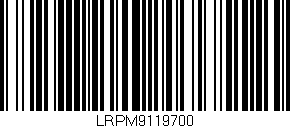 Código de barras (EAN, GTIN, SKU, ISBN): 'LRPM9119700'
