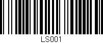 Código de barras (EAN, GTIN, SKU, ISBN): 'LS001'