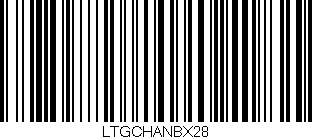Código de barras (EAN, GTIN, SKU, ISBN): 'LTGCHANBX28'