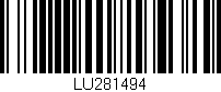 Código de barras (EAN, GTIN, SKU, ISBN): 'LU281494'
