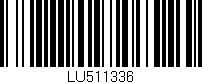 Código de barras (EAN, GTIN, SKU, ISBN): 'LU511336'