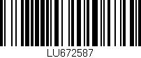 Código de barras (EAN, GTIN, SKU, ISBN): 'LU672587'