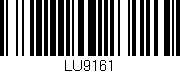 Código de barras (EAN, GTIN, SKU, ISBN): 'LU9161'
