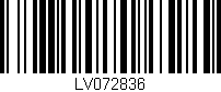 Código de barras (EAN, GTIN, SKU, ISBN): 'LV072836'