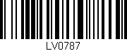 Código de barras (EAN, GTIN, SKU, ISBN): 'LV0787'