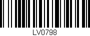 Código de barras (EAN, GTIN, SKU, ISBN): 'LV0798'