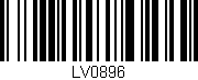 Código de barras (EAN, GTIN, SKU, ISBN): 'LV0896'