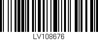 Código de barras (EAN, GTIN, SKU, ISBN): 'LV108676'