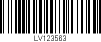 Código de barras (EAN, GTIN, SKU, ISBN): 'LV123563'