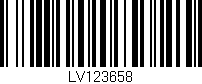 Código de barras (EAN, GTIN, SKU, ISBN): 'LV123658'