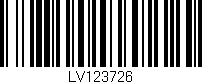 Código de barras (EAN, GTIN, SKU, ISBN): 'LV123726'