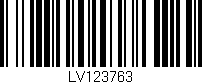 Código de barras (EAN, GTIN, SKU, ISBN): 'LV123763'