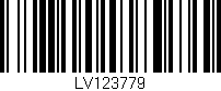 Código de barras (EAN, GTIN, SKU, ISBN): 'LV123779'