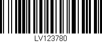 Código de barras (EAN, GTIN, SKU, ISBN): 'LV123780'