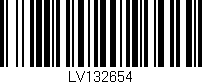 Código de barras (EAN, GTIN, SKU, ISBN): 'LV132654'