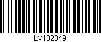 Código de barras (EAN, GTIN, SKU, ISBN): 'LV132849'