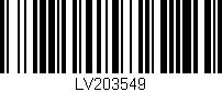 Código de barras (EAN, GTIN, SKU, ISBN): 'LV203549'